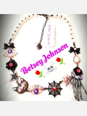 👻Betsey☠️Johnson🎃Multi Gemstone Necklace
